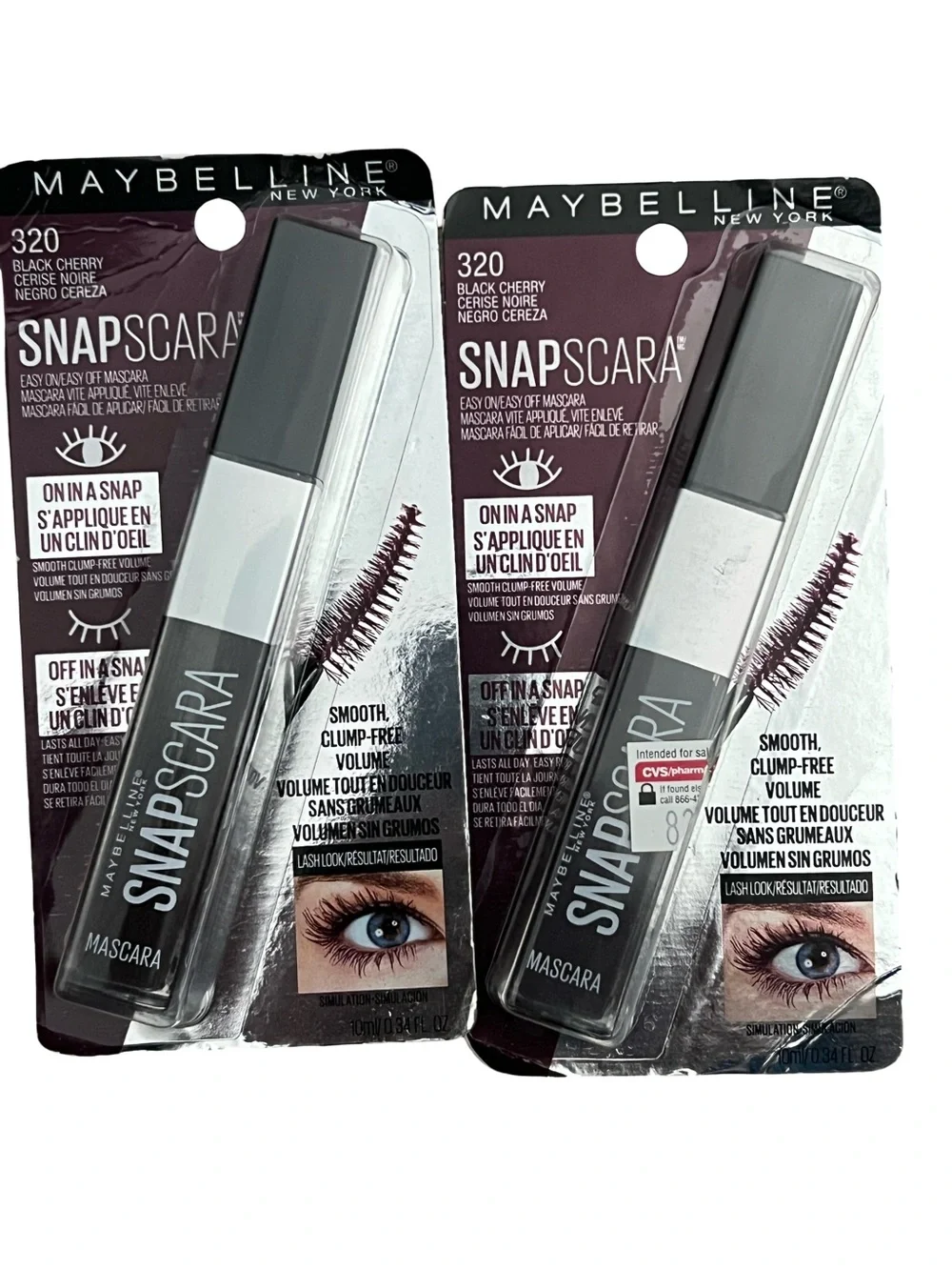 Maybelline Snapscara Mascara - Black Cherry 320 (Set of 2) FINAL PRICE DROP
